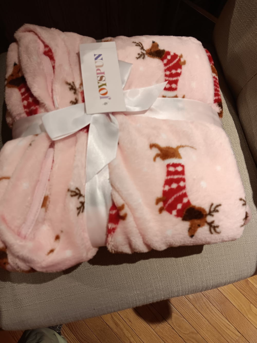 JoySpun Pink Reindeer Plush Pajama Set - Women’s Cozy Sleepwear